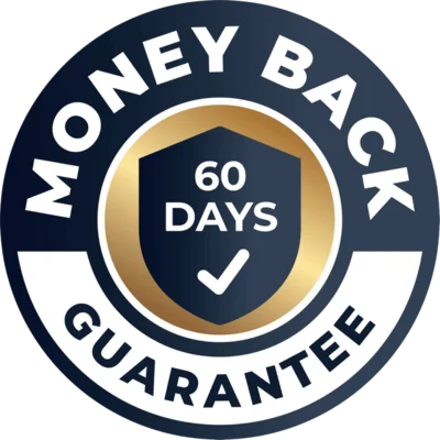 60-Day Money Back Guarantee seal